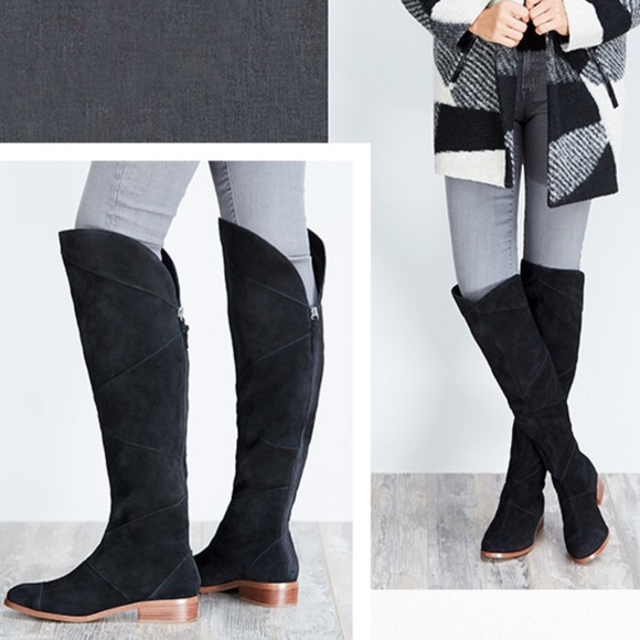 winter white knee high boots